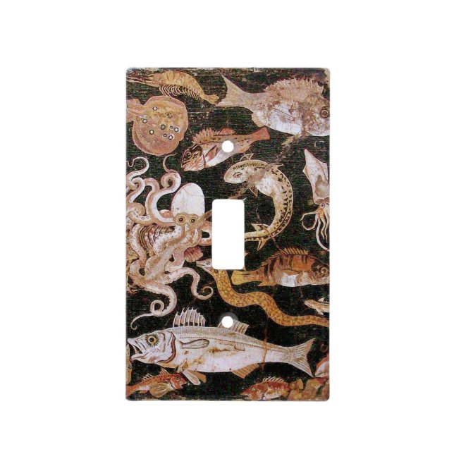 POMPEII COLLECTION / OCEAN - SEA LIFE SCENE LIGHT SWITCH COVER (Front)