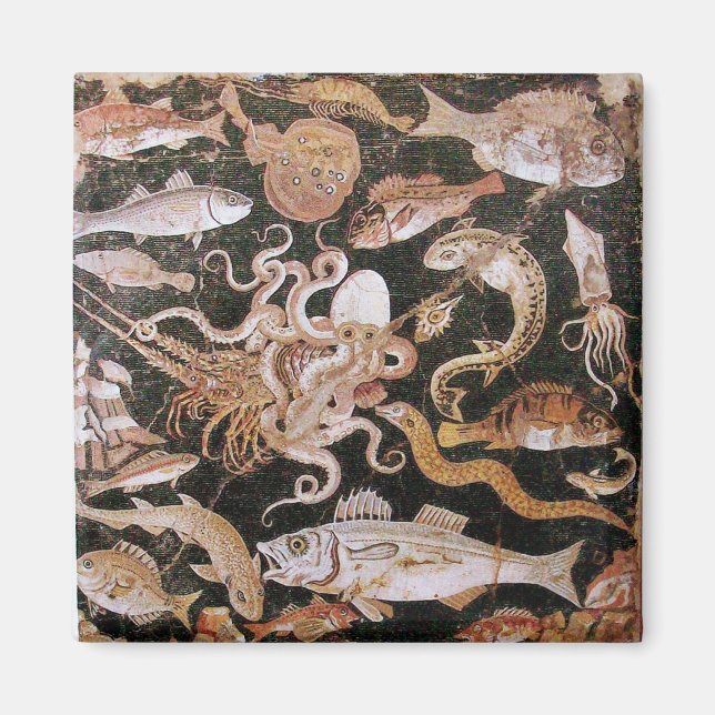 POMPEII COLLECTION / OCEAN - SEA LIFE SCENE MAGNET (Front)