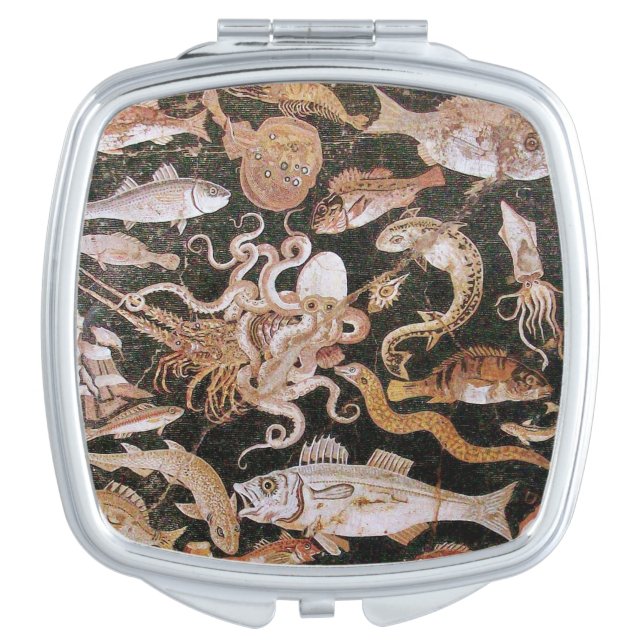 POMPEII COLLECTION / OCEAN - SEA LIFE SCENE MAKEUP MIRROR (Front)