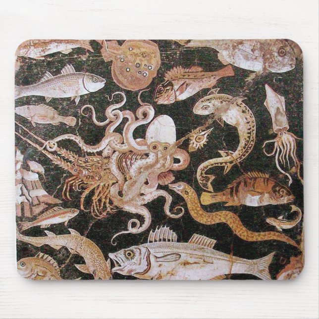 POMPEII COLLECTION / OCEAN - SEA LIFE SCENE MOUSE PAD (Front)