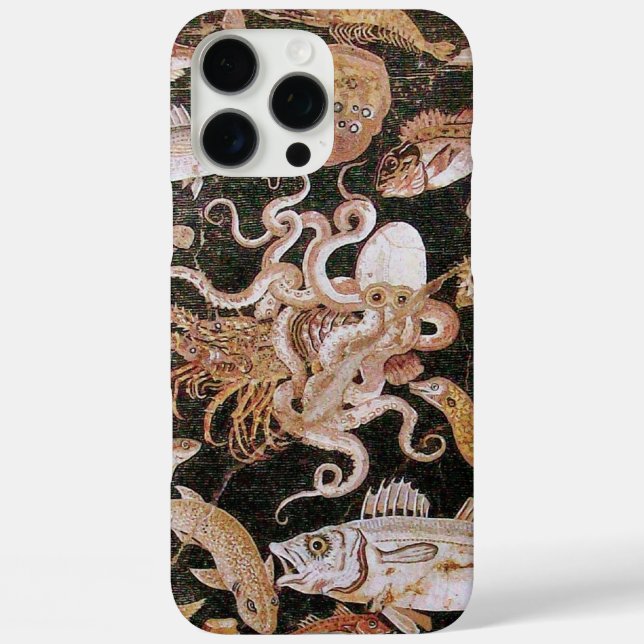 POMPEII COLLECTION /OCEAN -SEA LIFE SCENE Nautical Case-Mate iPhone Case (Back)