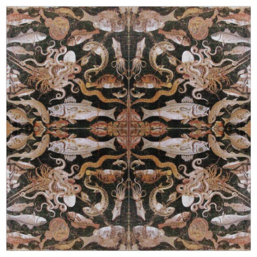 POMPEII COLLECTION /OCEAN -SEA LIFE SCENE Nautical Fabric