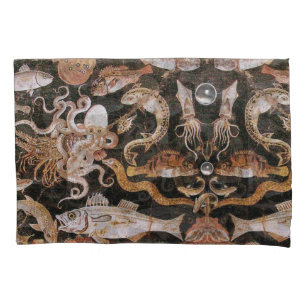 POMPEII COLLECTION/OCEAN - SEA LIFE SCENE Nautical Pillow Case