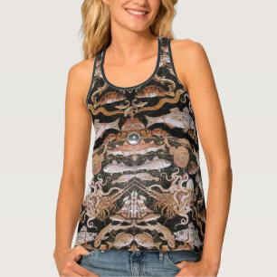 POMPEII COLLECTION /OCEAN -SEA LIFE SCENE Nautical Tank Top