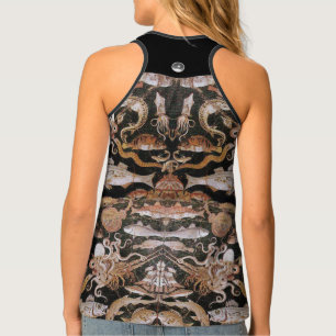 POMPEII COLLECTION /OCEAN -SEA LIFE SCENE Nautical Tank Top
