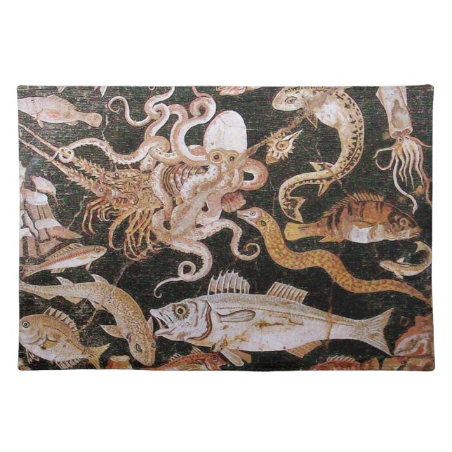 POMPEII COLLECTION / OCEAN - SEA LIFE SCENE PLACEMAT (Front)