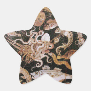 POMPEII COLLECTION / OCEAN - SEA LIFE SCENE Star Star Sticker
