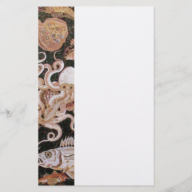 POMPEII COLLECTION / OCEAN - SEA LIFE SCENE STATIONERY (Front)