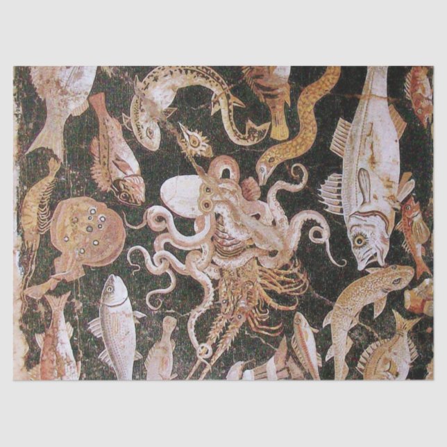 POMPEII COLLECTION / OCEAN - SEA LIFE SCENE TISSUE PAPER (Front)