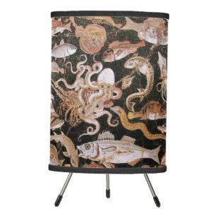 POMPEII COLLECTION / OCEAN - SEA LIFE SCENE TRIPOD LAMP