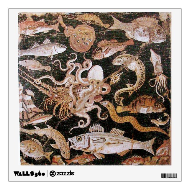 POMPEII COLLECTION / OCEAN - SEA LIFE SCENE WALL DECAL (Front)