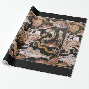POMPEII COLLECTION / OCEAN - SEA LIFE SCENE WRAPPING PAPER