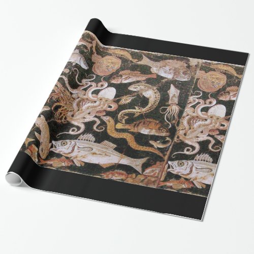 POMPEII COLLECTION  OCEAN _ SEA LIFE SCENE WRAPPING PAPER