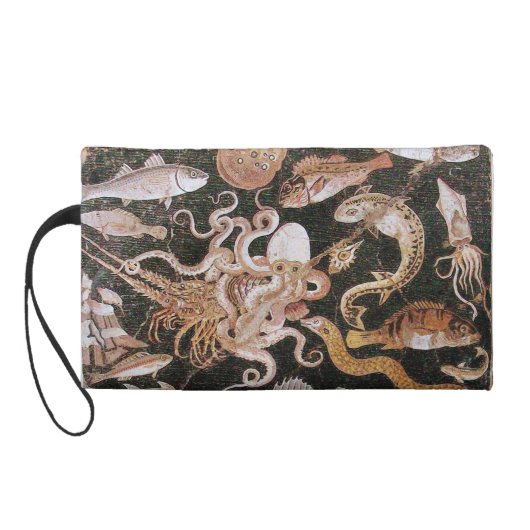 POMPEII COLLECTION / OCEAN - SEA LIFE SCENE WRISTLET PURSE (Back)