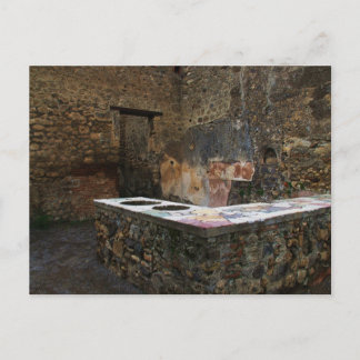Pompeii - eating place postcard