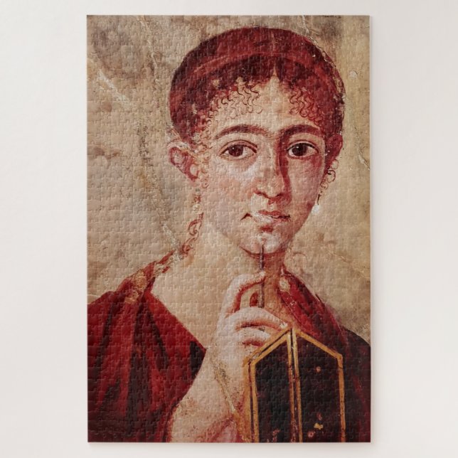 Pompeii Fresco of the Baker's Wife Jigsaw Puzzle (Vertical)