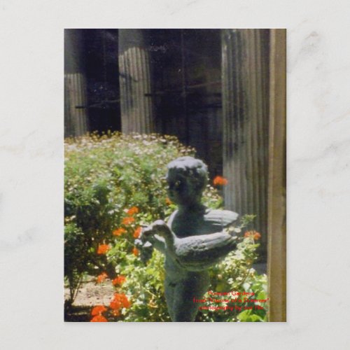 Pompeii Garden Statue Postcard