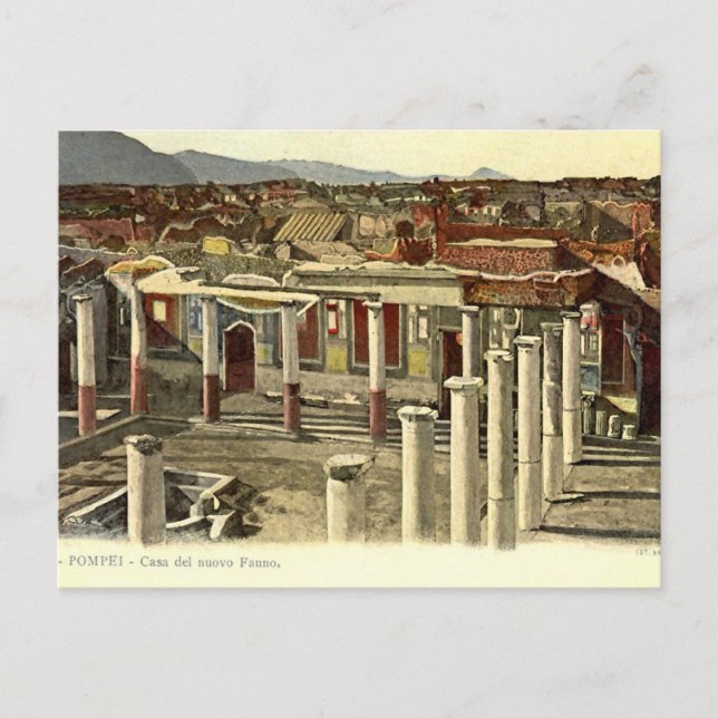 Pompeii, General view of town Postcard (Front)