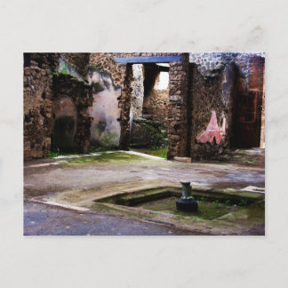 Pompeii - Inner court of ancient Pompeiian house Postcard