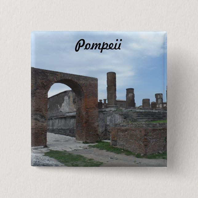 Pompeii, Italy Button (Front)