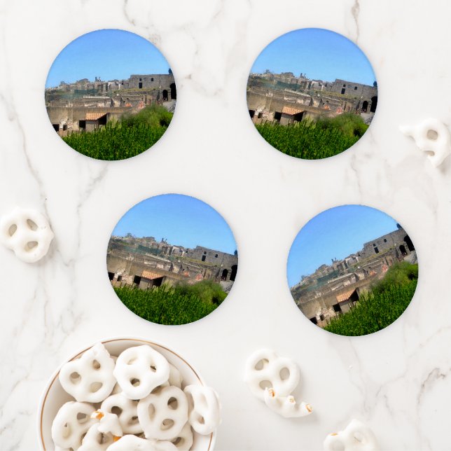 Pompeii Italy Coaster Set (In Situ)