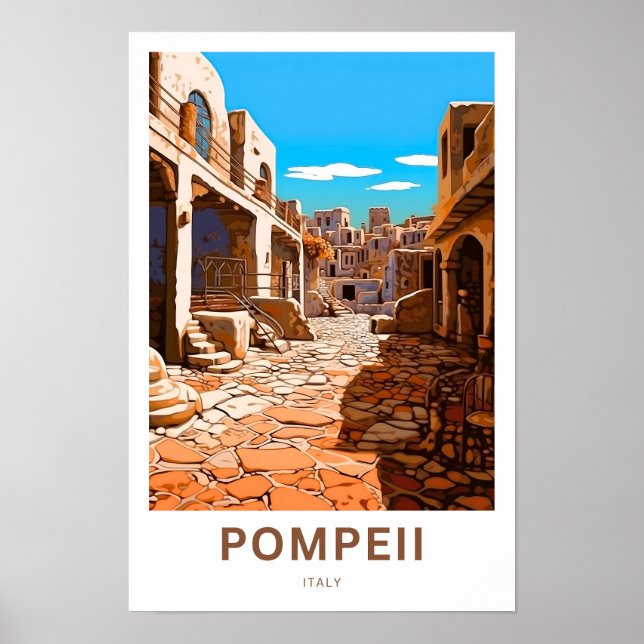 Pompeii Italy Travel Print (Front)