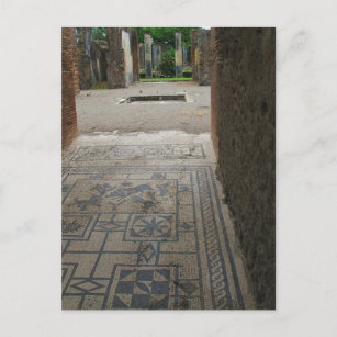 Pompeii Mosaic Floor Postcard