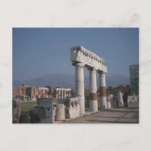 Pompeii Pillars in the Forum Postcard