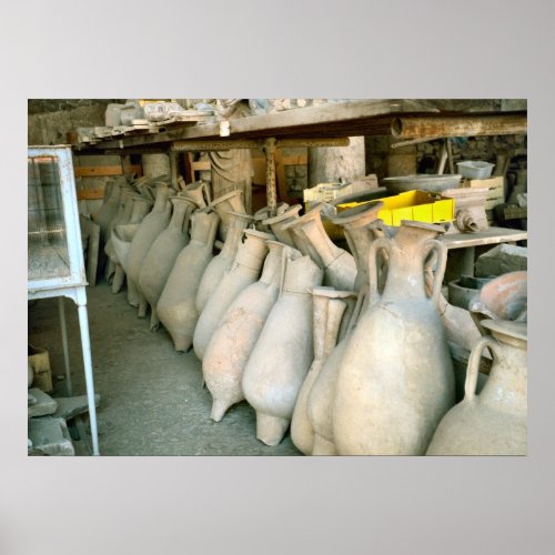 Pompeii Roman amphorae Poster