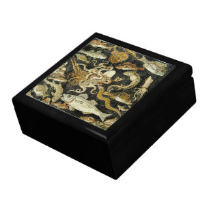 Pompeii Roman Marine Creatures Keepsake Box