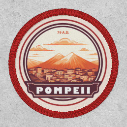 Pompeii Ruins Italy Travel Art Badge