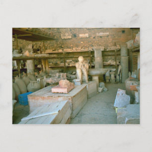 Pompeii, Some of the excavated artefacts Postcard
