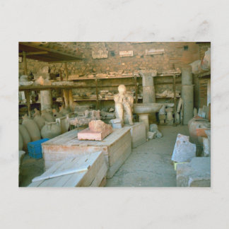 Pompeii, Some of the excavated artefacts Postcard