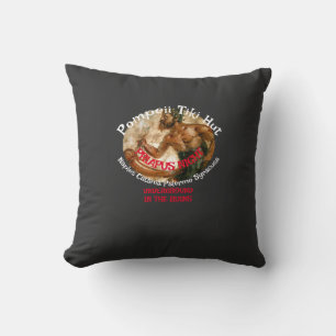 Pompeii Tiki Hut Naples Palermo Catania Syracusa Throw Pillow