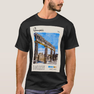 Pompeii Vintage Watercolour Travel T-Shirt