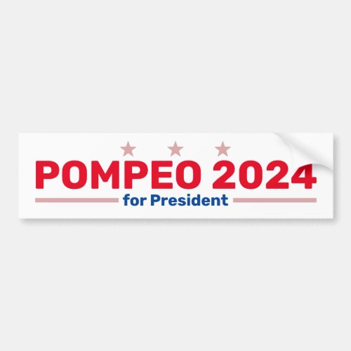 Pompeo 2024 bumper sticker