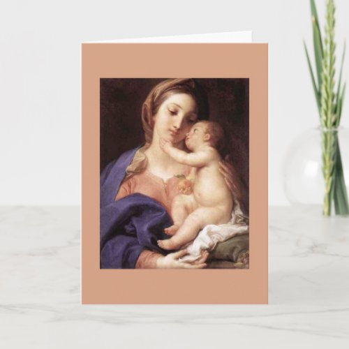 Pompeo Batoni Madonna and Child Holiday Card