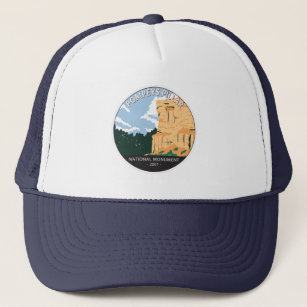 Pompeys Pillar National Monument Montana Vintage Trucker Hat