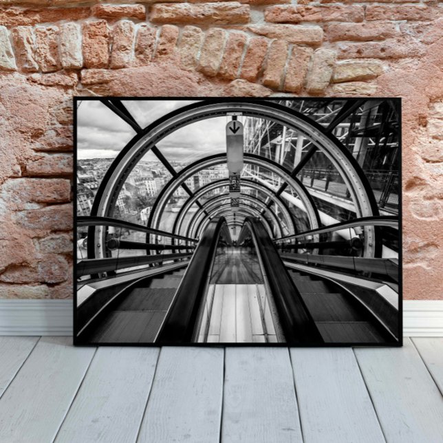 Pompidou Center Black & White Fine Art Photography Poster (Creator Uploaded)