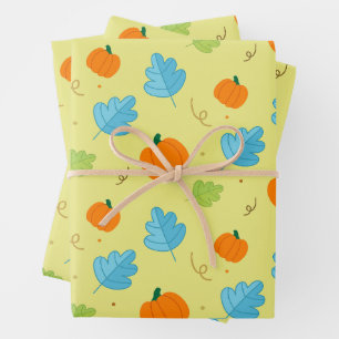 Pompoen Wrapping Paper Sheets