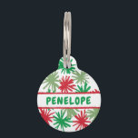 PomPom Pet Tag<br><div class="desc">Embrace a burst of color and joy with the PomPom Pet ID Tag! Adorned with a playful array of pompom-inspired patterns in festive red and green, this tag is perfect for the pet that brings a party wherever they go. The vibrant design reflects a fun-loving personality and a zest for...</div>