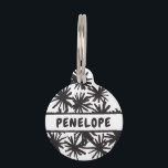PomPom Pet Tag<br><div class="desc">The Black and White PomPom Pet ID Tag offers a bold and classic look for your pet. Reminiscent of chic monochrome fashion, this tag is perfect for the pet with a modern style. The abstract pom-pom pattern brings an artistic flair to your pet's collar, making it a functional yet trendy...</div>