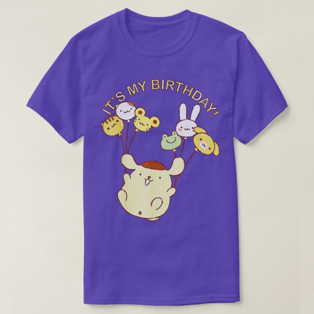 Pompompurin Its My Birthday  T-Shirt (Design Front)