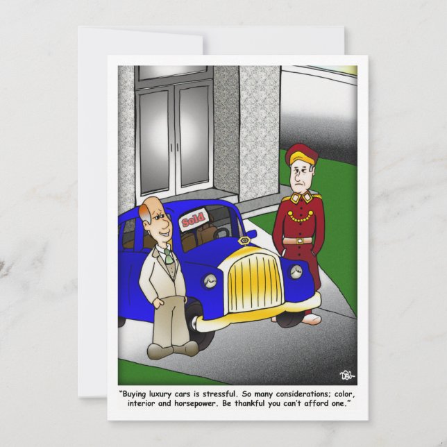 Pompous Car Flat Card (Front)