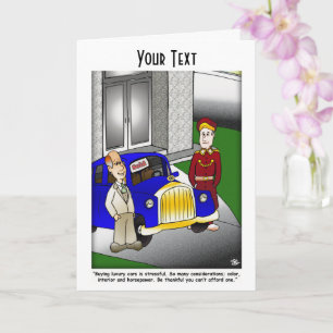 Pompous Car Folded Greeting Card
