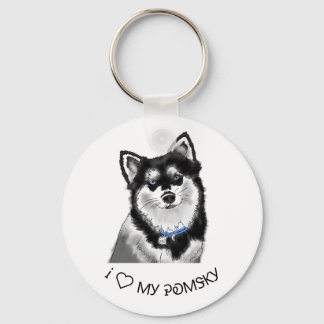 Pomsky Keyring