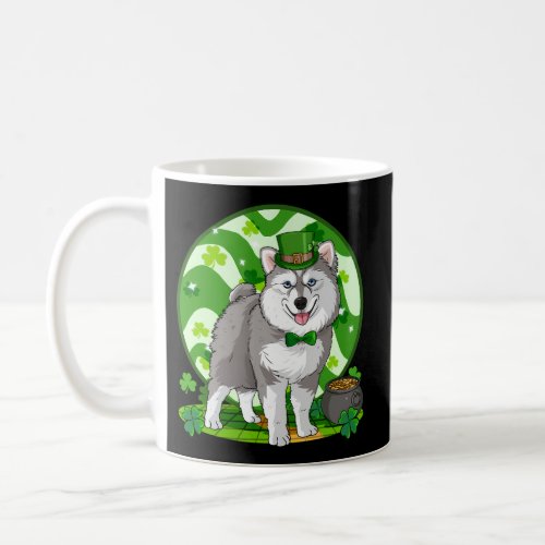 Pomsky Lucky Leprechaun Dog St Patricks Day Coffee Mug