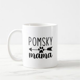 Pomsky Mama Funny Pomsky Dog Mom Coffee Mug