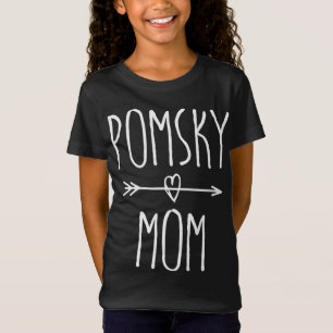 Pomsky Mom Cute Pomeranian Husky Dog Lover Gift T-Shirt
