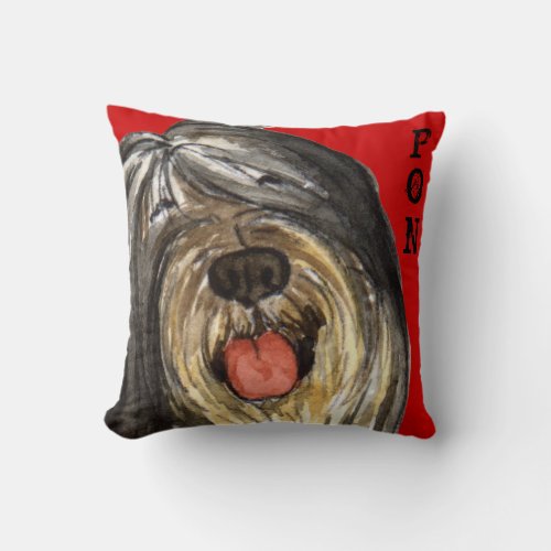 PON Color Block Throw Pillow